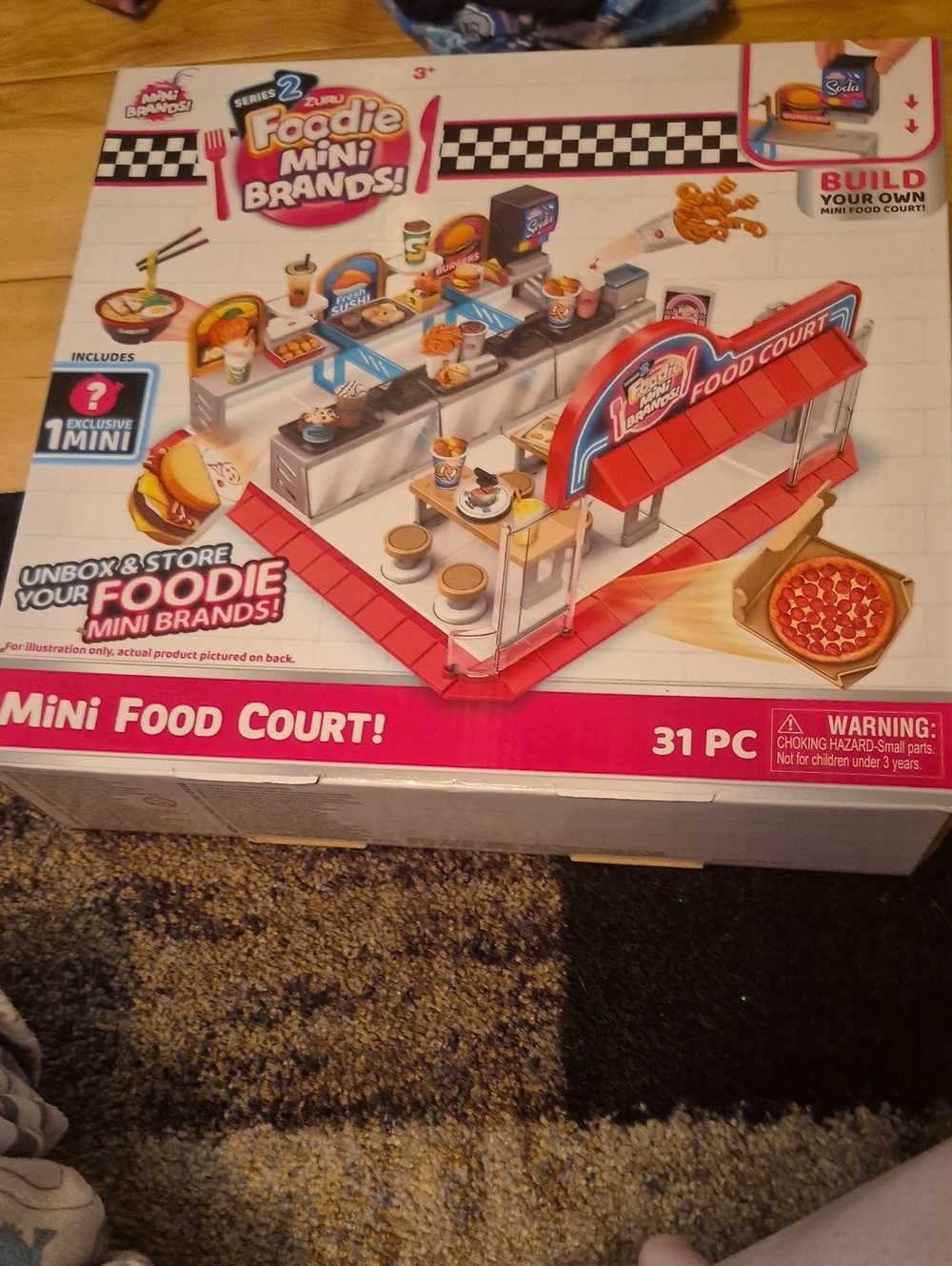 Foodie Mini Brands Mini Food Court Playset - Red